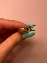 Load image into Gallery viewer, Pink sapphire & pink spinel chubby duo band