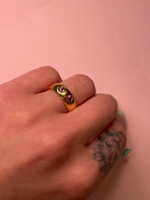Load image into Gallery viewer, Pink sapphire & pink spinel chubby duo band