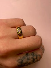 Load image into Gallery viewer, Pink sapphire & pink spinel chubby duo band