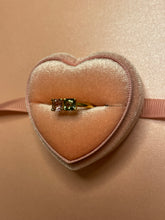 Load image into Gallery viewer, Green & Pink Toi et Moi Ring
