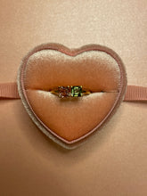 Load image into Gallery viewer, Green & Pink Toi et Moi Ring
