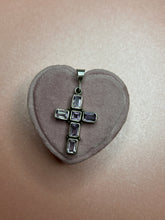 Load image into Gallery viewer, Chunky Amethyst Cross Pendant
