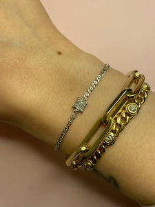 Princess Cut Diamond WG Bracelet