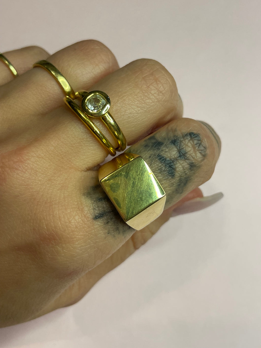 Chunky Square Signet Ring