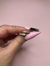 Load image into Gallery viewer, CZ double snake ring
