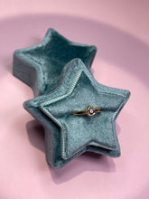 Load image into Gallery viewer, Garnet Teardrop Baby Bezel Band
