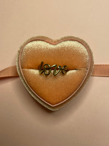 Cursive Love Ring