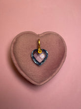 Load image into Gallery viewer, Faceted Blue Topaz Jumbo Heart Pendant
