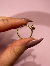 Load image into Gallery viewer, Hammered Diamond Solitaire Bezel Baby Donut Band
