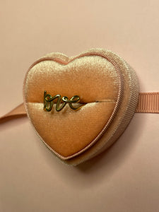 Cursive Love Ring