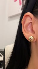 Load image into Gallery viewer, 18K Gold Ball Pearl Studs
