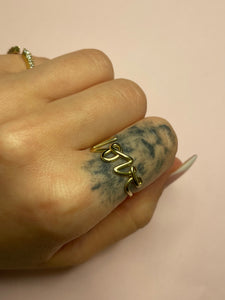 Cursive Love Ring