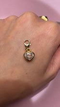 Load image into Gallery viewer, 1 CT White Sapphire Heart Charmed Pendant
