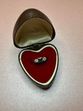 Load image into Gallery viewer, Emerald &amp; Old Mine Cut Diamond Ring

