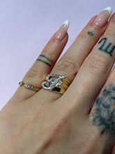 Load image into Gallery viewer, Chunky Vintage Diamond J Ring
