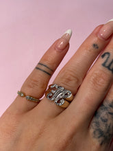 Load image into Gallery viewer, Chunky Vintage Diamond H Ring
