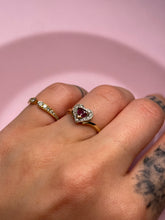 Load image into Gallery viewer, Ruby &amp; Diamond Heart Ring
