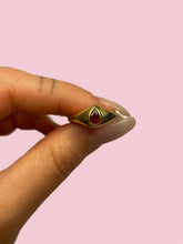 Load image into Gallery viewer, Garnet Chubby Teardrop Ring
