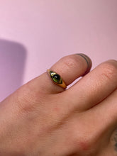 Load image into Gallery viewer, Deep Green Tourmaline Cabochon Pinky Ring
