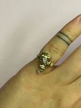 Load image into Gallery viewer, Vintage Emerald &amp; Diamond Frog Ring
