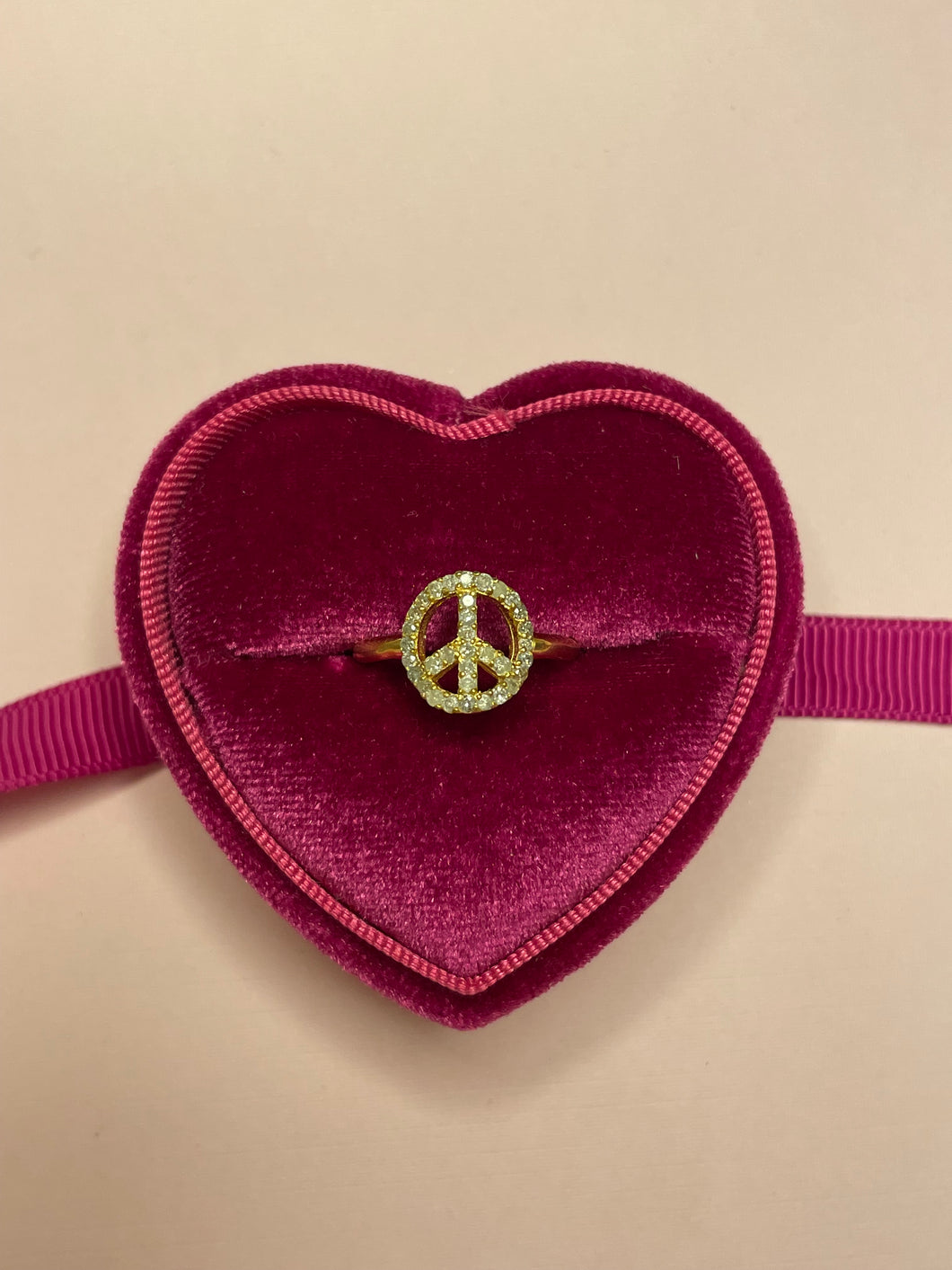 Diamond Peace Ring