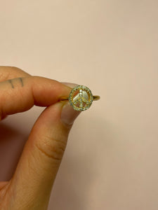 Diamond Peace Ring