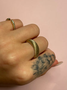 Chubby Domed Croissant Ring