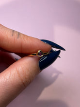 Load image into Gallery viewer, Garnet Teardrop Baby Bezel Band
