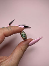 Load image into Gallery viewer, Emerald Diamond Dome Ring
