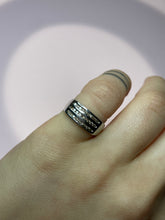 Load image into Gallery viewer, WG Triple Diamond Row Band
