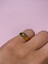 Load image into Gallery viewer, Muted Blue Spinel Round Chubby Pinky Ring
