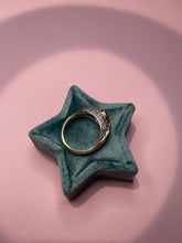 Load image into Gallery viewer, Tanzanite Heart Chunky Diamond Dome Ring
