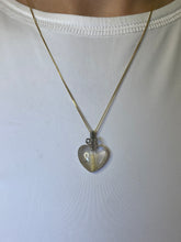 Load image into Gallery viewer, Sterling Silver Rutilated Quartz Heart Pendant
