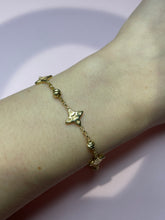 Load image into Gallery viewer, Flower Monogram Station Bracelet

