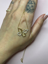 Load image into Gallery viewer, Diamond Butterfly Necklace
