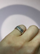 Load image into Gallery viewer, WG Double Row Diamond Band
