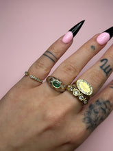 Load image into Gallery viewer, Emerald Diamond Dome Ring
