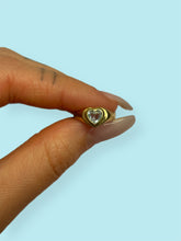 Load image into Gallery viewer, Aquamarine Baby Heart Ring
