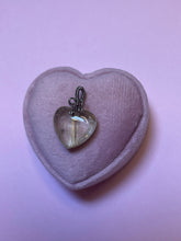 Load image into Gallery viewer, Sterling Silver Rutilated Quartz Heart Pendant
