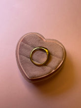 Load image into Gallery viewer, Pink Diamond Heart Knife Edge Pinky Ring
