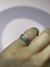 Load image into Gallery viewer, WG Double Row Diamond Band
