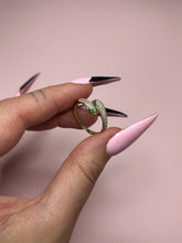 Load image into Gallery viewer, CZ double snake ring
