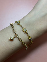 Load image into Gallery viewer, Marquise Diamond Evil Eye Nugget Bracelet
