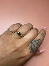 Load image into Gallery viewer, Emerald &amp; Old Mine Cut Diamond Ring
