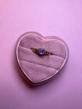 Load image into Gallery viewer, Cotton Candy Purple Sapphire Double Diamond Band
