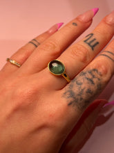 Load image into Gallery viewer, Jumbo Candy Green Tourmaline Cabochon Bezel Band
