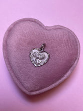 Load image into Gallery viewer, Sterling Silver Kissing Angel Cherub Heart Pendant
