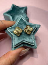 Load image into Gallery viewer, Flower Engine Turned Studs
