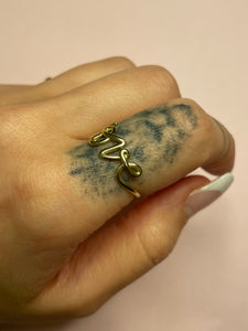 Cursive Love Ring