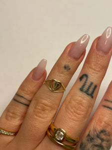 Engraveable Heart Pinky / Midi Ring